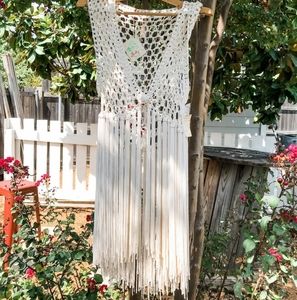 Vintage Crochet 70's vest. Great condition. Great for wedding or costumes!